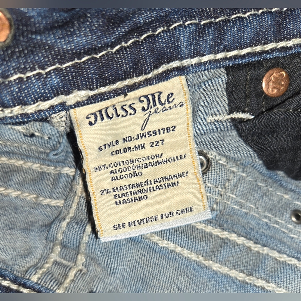 Miss Me Boot Cut Jeans Size 28 Signature Rise - Picture 5 of 5